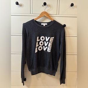 Spiritual Gangster Love Love Love long sleeve sweater top